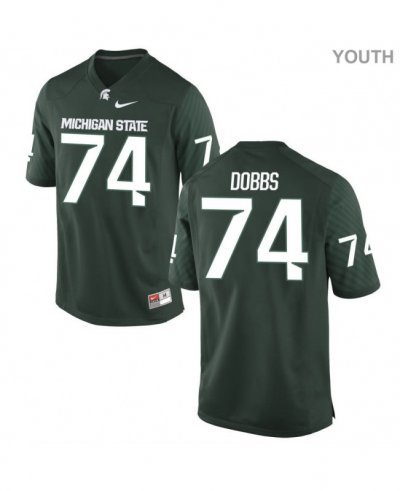 Youth Devontae Dobbs Michigan State Spartans #74 Nike NCAA Green Authentic College Stitched Football Jersey NY50Y22CQ